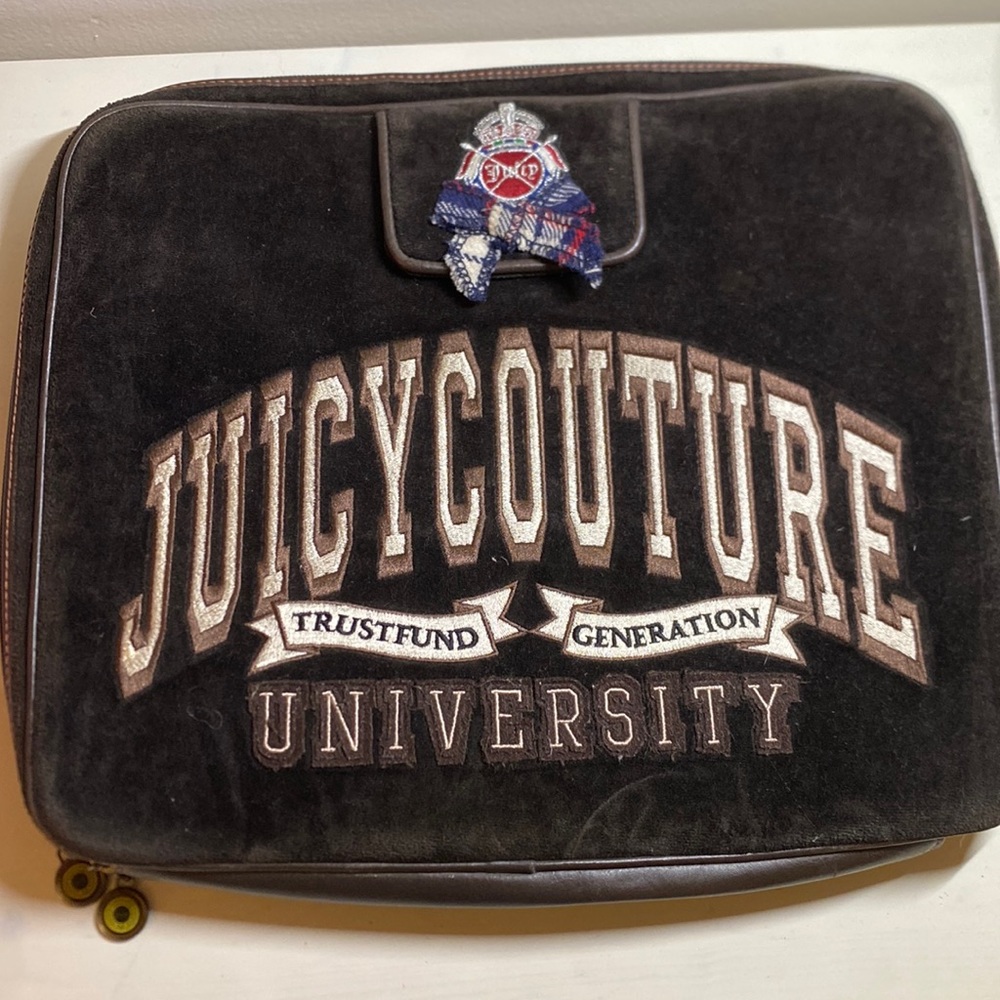 Juicy Couture Brown Laptop Case